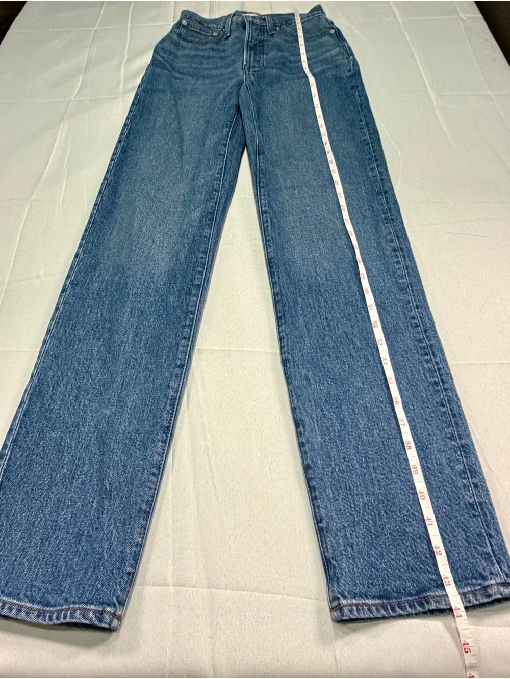 Madewell The Perfect Vintage Straight Jeans Women’s 24T Tall High Rise Blue